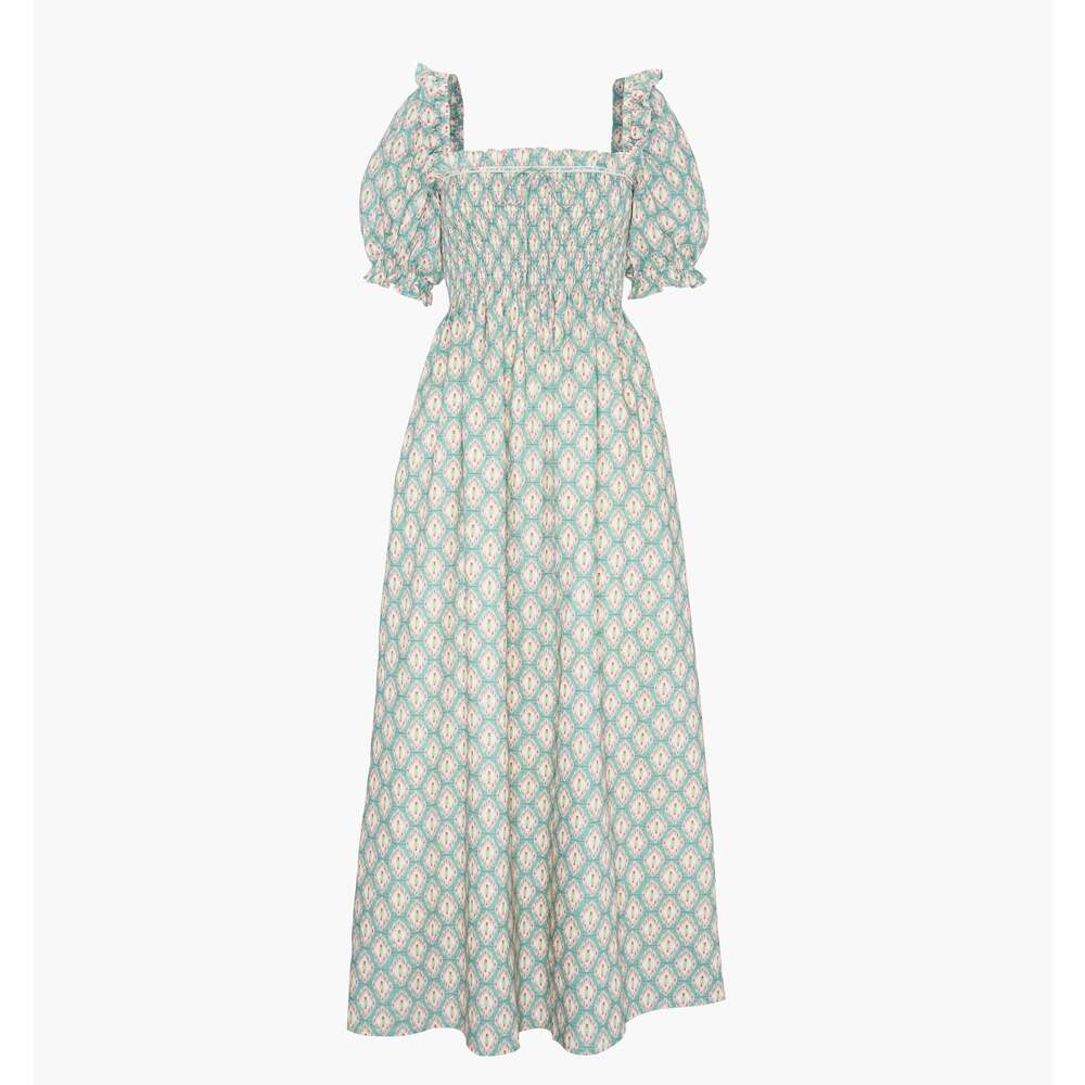 Hill House Home The Scarlett Nap Dress - Raspberry Ikat Size SRaspberry Ikat / S